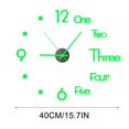 thumbnail image 3 of Matoen Large Wall Clock for Living Room Decor, Frameless DIY Modern 3D Wall Clock with Numbers Stickers for Home Bedroom Office Wall Decorations Ideas(Black), 3 of 7