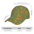 thumbnail image 2 of Fotbe Squirrel And Nuts Gorro Clásico de Béisbol, Gorra Ajustable con Broche Snapback, Gorro de Exterior de Algodón Suave, 2 of 6