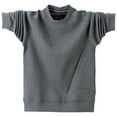 thumbnail image 4 of Chiccall Mens Big Tall Sweatshirt Oversized Crew Neck Long Sleeve Pullover, 4 of 7