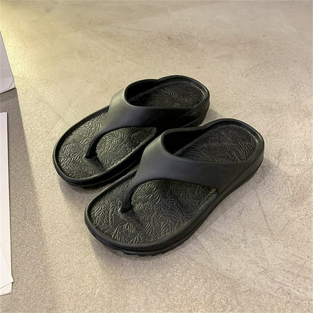 

Floleo Women s Shoes Deals Summer Lazy Shoes Orthotic Flip Flops With Arch Support Soft Thong Pillow Sand