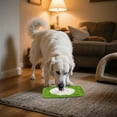 thumbnail image 5 of Silicone Lick Mat for Dogs & Cats â Slow Feeder Licking Pad for Anxiety Relief, Boredom Reduction & Mess-Free Feeding â Non- Suction Cups, Easy Clean Pet Enrichment Toy (7"x7"), 5 of 6