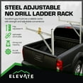 thumbnail image 2 of Elevate Outdoor Adjustable Aluminum Ladder Rack for Pickup Trucks, Universal Fit, 2 of 10