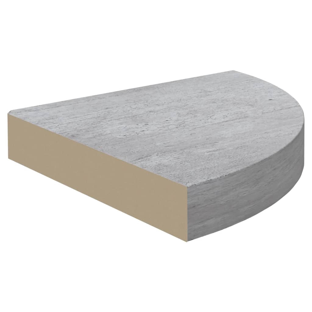 vidaXL Floating Corner Shelf Oak 9.8"x9.8"x1.5" MDF