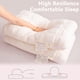 thumbnail image 4 of Almohada cervical de espuma viscoelástica para adultos - Almohada ortopédica de soporte cervical, firmeza media para dormir boca arriba y de lado, relleno de fibra transpirable, color blanco, 48 x, 4 of 7