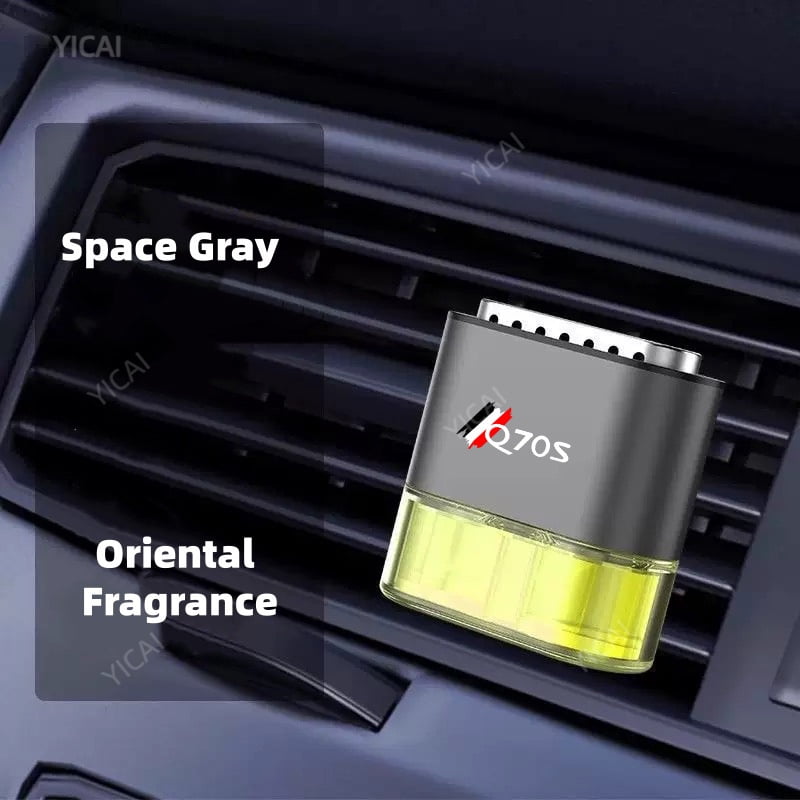 For Infiniti Q70S Car Mounted Air Outlet Perfume Aluminum Alloy Air Freshener Gulong Floral Liquid Fragrance