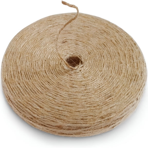 MISSMILE 2026 New Garden Twine Strong Natural Jute 400 Feet Long Brown Twine for Gardening Tomato Climbing Plant Tie Floristry Crafts Gift Wrapping Packing Decor (Brown 2Mm * 400Feet)