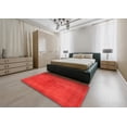 thumbnail image 4 of Ahgly Company Indoor Round Mid-Century Modern Red Oriental Area Rugs, 5' Round, 4 of 6