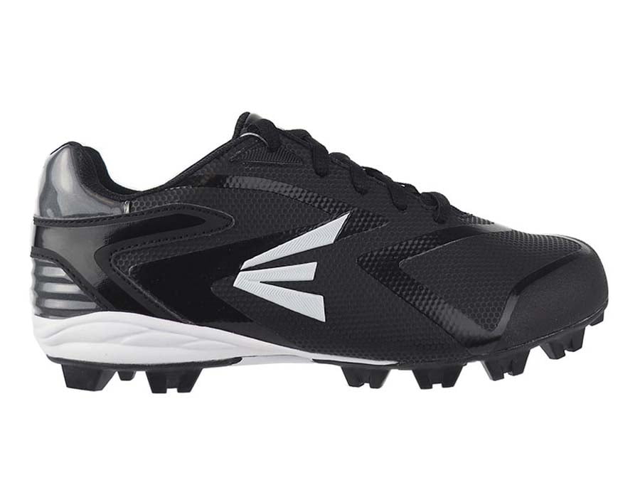 Easton MAKO Womens Molded Softball Cleat, Black/White, Size 8.5