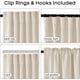 thumbnail image 2 of Cortinas Opacas, Juego de 2 Paneles, Estilo Boho Granja, Cortinas de Lino Térmicas para Oscurecer la Habitación para Sala de Estar, Beige, 2 of 4