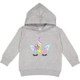 thumbnail image 2 of Inktastic Unicorn Face Toddler Hoodie, 2 of 4