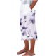 thumbnail image 1 of ICHUANYI Clearance Womens Summer Fashion Casual Printing Pocket Cropped Pants Lrregular Lace Straight Leg Pants(White, M) ICHUANYI WER2023081109444, 1 of 4