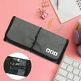 thumbnail image 6 of Travel Small Cable Organizer Bag Waterproof Storage Bag Electronic Accessories Carry Case for Hard Drives, Card, Phone, Cable Gray, 6 of 8