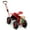 Red, variant on GVN Rolling Garden Work Seat with Wheels, Garden Scooter with 360 Degree Swivel Seat & Steering Handle & Tool Tray, Blue