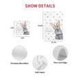 thumbnail image 7 of Happy Easter Kitchen Dish Towels for Drying Dishes Set of 4, Spring Rabbits Polka Dots Watercolor Waffle Weave Microfiber Hand Tea Bathroom Towels Quick Dry & Absorbent Towel 12x12, 7 of 7