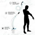 Hike Crew BatteryOperated Camping Shower w/LED Light, Outdoor Handheld