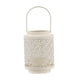 thumbnail image 1 of Portavelas de de hierro, elegantes regalos de inauguración de la casa, candelabro decorativo colgante, farol de jaula de pájaros para el , Blanco, 1 of 9