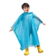 thumbnail image 2 of Kids Rain Poncho, Reusable Waterproof Raincoat with Hooded Cape for Children, Portable Outdoor Rain Gear for Hiking Cycling School Commute, Non-Disposable Thickened EVA Rainwear, 2 of 9