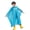 Blue, variant on Tuscom Thickened Rain Poncho Hooded EVA Reusable Teens Raincoat Portable for Hiking Camping