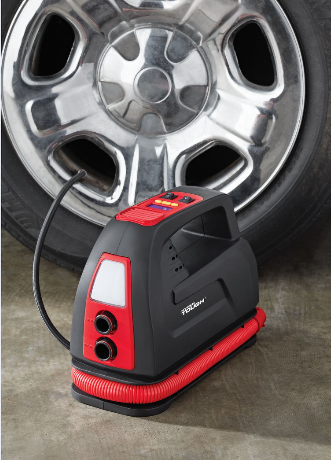 Hyper Tough DC 12V Multi-function Digital Tire Inflator/SUP Inflator, Black