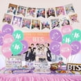 thumbnail image 4 of Suministros de Cumpleaños BTS YONGSHENG Globos Pancarta Adorno Pastel, 4 of 5