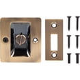 thumbnail image 5 of Stone Harbor Hardware Premium Square Pocket Door Lock, Privacy Function, Antique Brass, 5 of 5