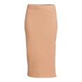 thumbnail image 5 of Time and Tru Women's Pull-On Ribbed Midi Skirt, 5 of 5