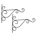 thumbnail image 1 of MasteelfCA 2 Pcs Support de Pot de Fleurs en Fer Forgé Intérieur Rétro Étagère Murale Européenne pour Salon Balcon Bonsaï (Noir), 1 of 8