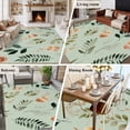thumbnail image 6 of Spring Leaves 5'x8' Area Rug for Living Room, Pink Flowers Pastoral Botanical Green Washable Non-Slip Rugs for Bedroom Nursery Dining Room, StainResistant Low-Pile Kitchen Carpet Large Entryway Rugs, 6 of 9