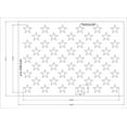 thumbnail image 3 of 50 Star Field Stencil 14 Mil -G-Spec 18.5" - Painting /Crafts/ Templates, 3 of 3