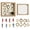 Wood color, variant on ANXPTIME Personalize DIY Photo Memory Display Case DIY Mini Museums Silhouettes Box