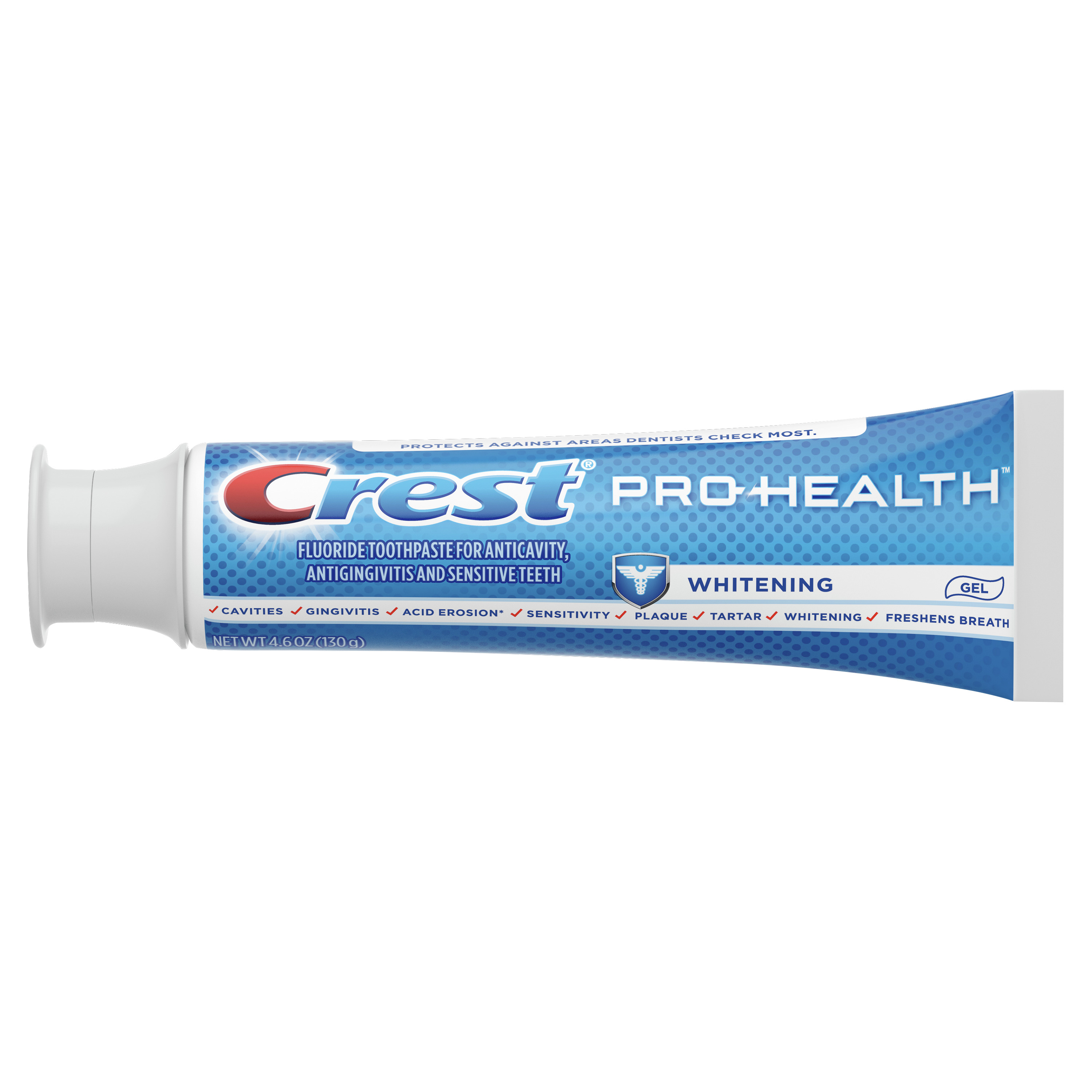 Crest Pro Health Whitening Fluoride Gel Toothpaste, Mint, 4.6 oz - image 3 of 8