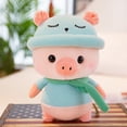 thumbnail image 2 of 26CM con capucha lindo cerdo peluche muñeca de juguete bufanda de dibujos animados cerdo juguetes de peluche suaves juguetes de peluche, 2 of 8
