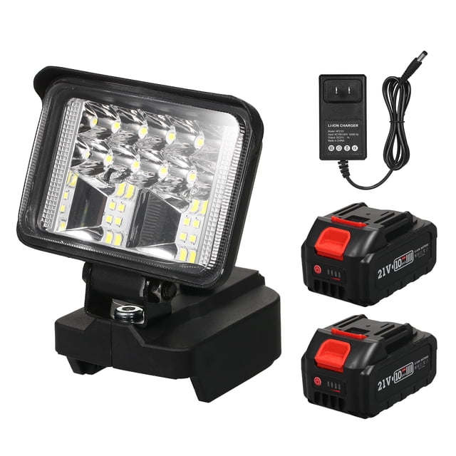 Amdohai 3 Inch LED Work Light for 21V Lithium Batteries Super Bright Outdoor Lighting 120 Degree Rotation Light Portable Handheld Flashlight for Camping Hiking Emergency
