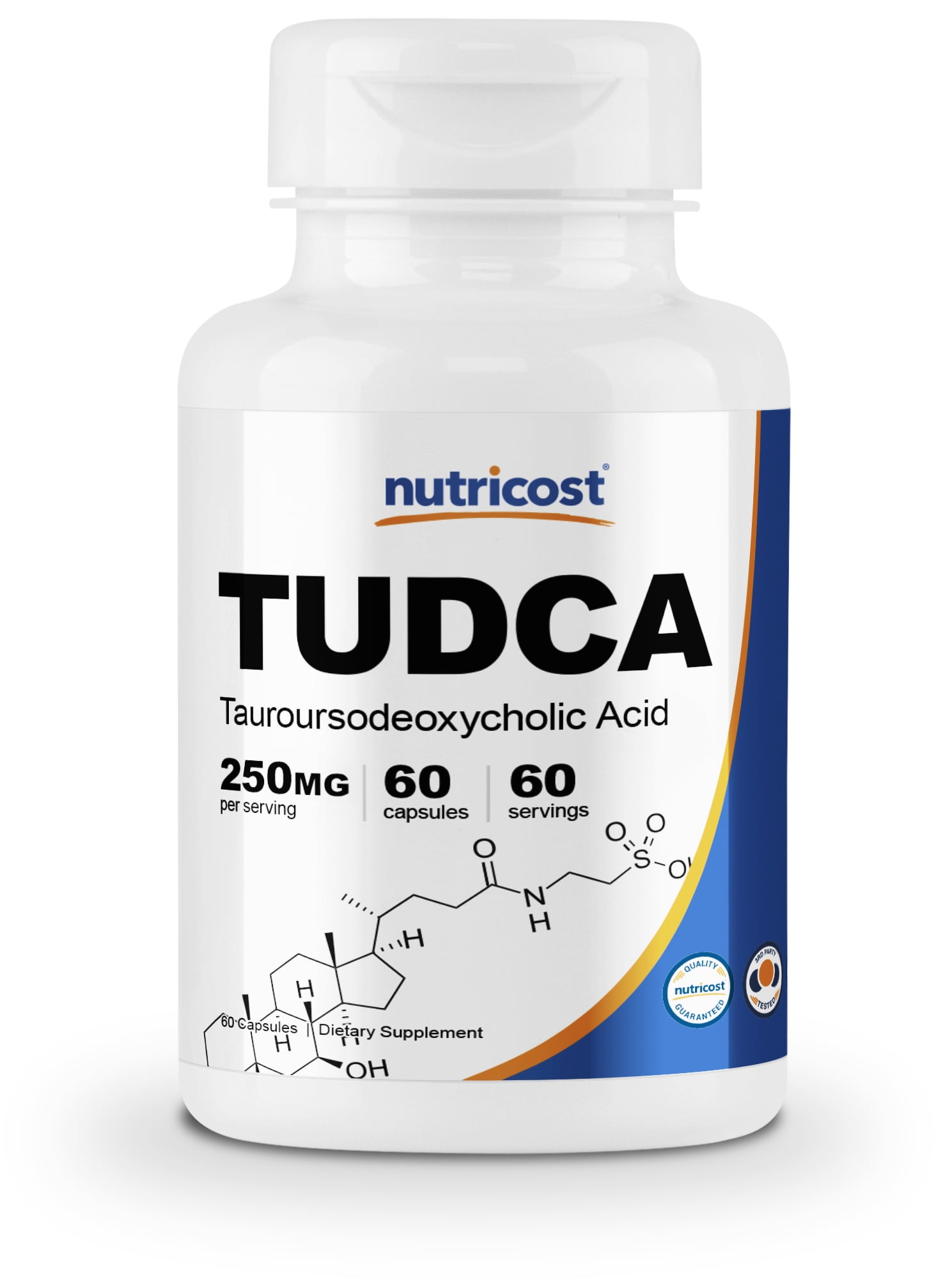 Nutricost Tudca 250mg, 60 Capsules (Tauroursodeoxycholic Acid) Gluten
