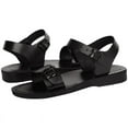 thumbnail image 7 of Holy Land Market Men/Women Biblical Jesus Leather Sandals/Slides From Jerusalem (Jerusalem  Black) (41 M EU), 7 of 7