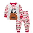 thumbnail image 3 of Pijamas de alce de Navidad para niños y niñas, ropa de dormir para niños pequeños, ropa de casa de Navidad, elfo, Carnaval, Papá Noel, Pjs, 3 of 4