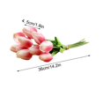 thumbnail image 2 of Faux Flowers Clearance, Kisflower 9Pcs Tulips Real Artificial Flowers Fake Tulips Arrangement Bouquet for Home Office Wedding Decor, 2 of 8