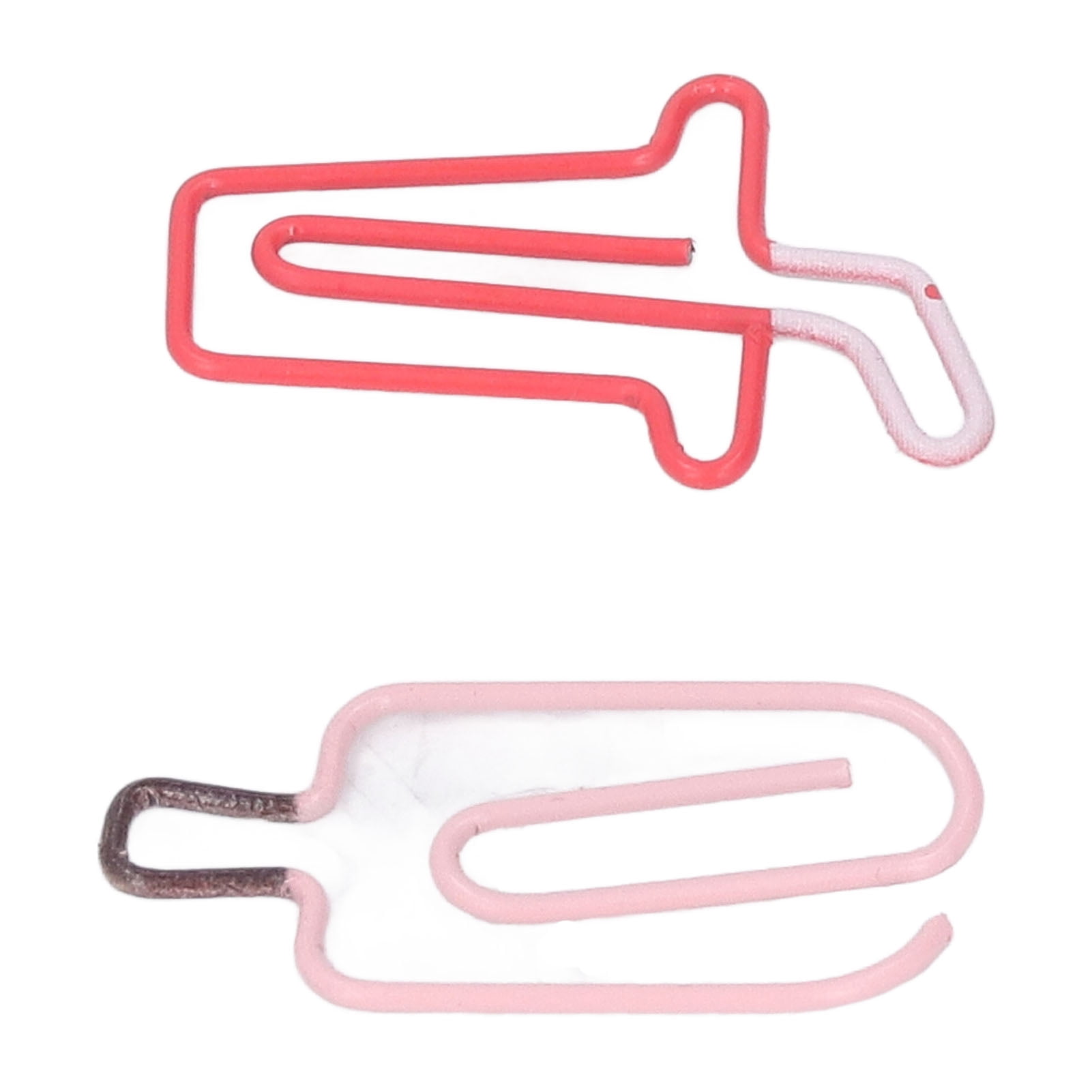 YAHHU 100PCS Metal Paper Clips 50PCS Ice Cream & 50PCS Coffee Style Rustproof Sturdy Office Memo File Classification Small Mini Cute Paperclips (5.12 inches / 13 cm Box)