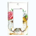 thumbnail image 5 of Metal Light Switch Plate Cover Cute English Bulldog Flower Crown DOG010, 5 of 13