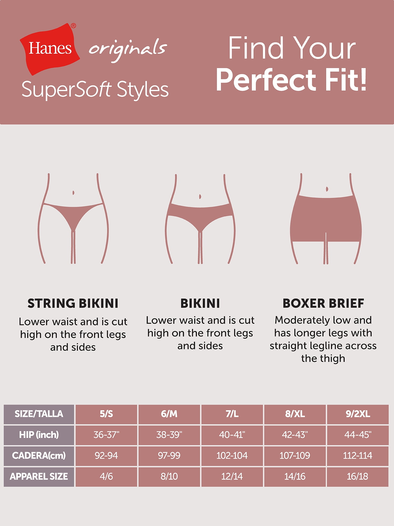 Hanes Originals Women's SuperSoft Boxer Briefs Underwear, 3-Pack, Sizes S-XXL