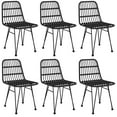 thumbnail image 2 of vidaXL 7 Piece Garden Dining Set Black Poly Rattan, 2 of 5