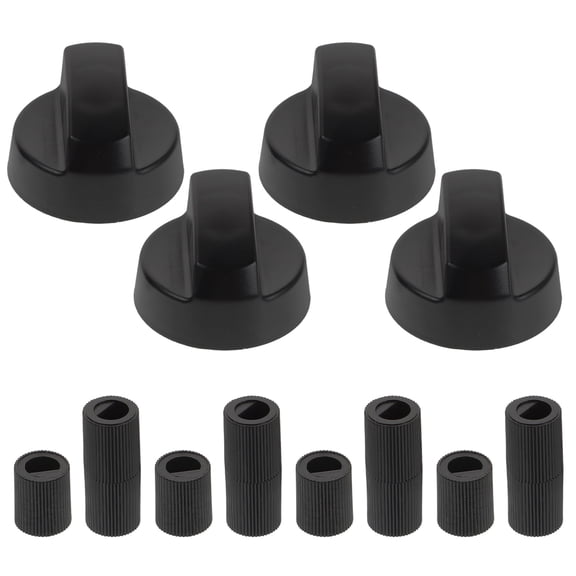 LOLIPPYY Modern Black Oven and Stove Replacement Knobs Universal Fit for Kitchen Appliances and Cooktops