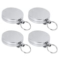 thumbnail image 4 of Easy Pull Button Key Chain,5CM All Metal Easy Retractable Anti Theft Key Chain Key Chain Top of the Line, 4 of 14