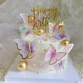 thumbnail image 4 of Dserhfy Cake Topper Anti-fall Innovative Lightweight Realistic Butterfly Baking Insert Card Party Decor, 4 of 8
