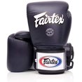 thumbnail image 2 of Guantes de boxeo Fairtex BGV1 para entrenamiento de muay thai, 14 onzas, azul/blanco/negro, 2 of 8
