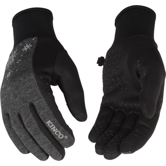 GLOVES WOMEN'S BLK/GRY M (Pack of 1)
