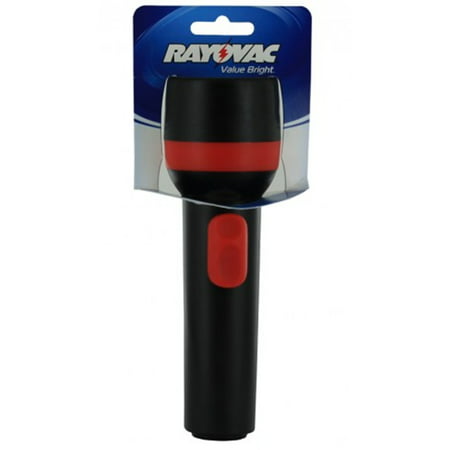 (Pack of 4) Rayovac Value Bright 2D Economy Flashlights - 9 Lumens - Each Uses 2 D Batteries + FREE