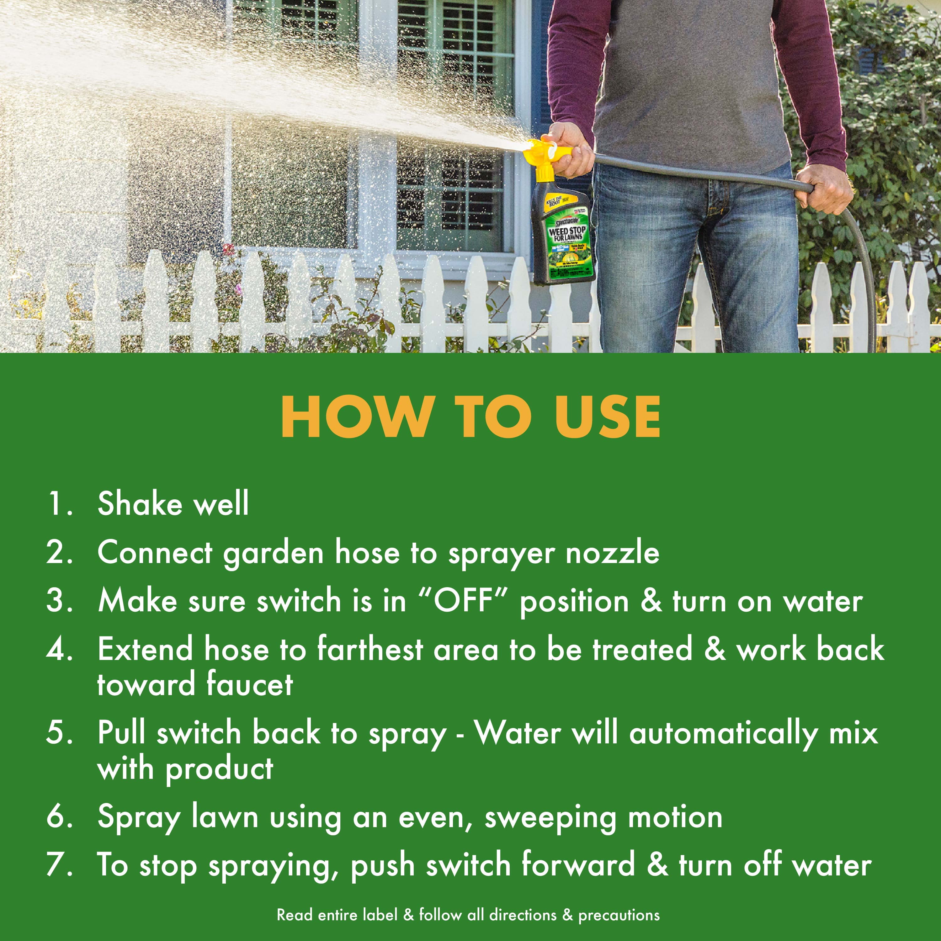 Spectracide Weed Stop for Lawns Ready-to-Spray Concentrate, 32 Ounces