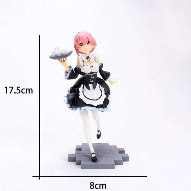 Anime japonés 16cm figura de acción Rem Ram chica kawaii leopardo figura sexual Rem PVC colección modelo juguetes de Navidad Gao Jinjia LED