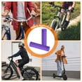 thumbnail image 6 of Uxcell 4pcs Bike Handlebar Grips Non-Slip Rubber Mushroom Grip Fit 7/8" Bars, Purple, 6 of 6